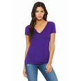thumbnail image 1 of Bella + Canvas T-Shirt en Jersey à Manches Courtes à Col en V Profond pour Femmes -, 1 of 2
