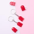 thumbnail image 3 of Couple Heart Keychain Set Brick Heart Keychain For Boyfriend Girlfriend Xmas Gifts, 3 of 4
