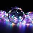 thumbnail image 2 of CHUANK LED Curtain String Lights  8 Modes USB Fairy String Light with Remote Control  Christmas  Backdrop for Indoor Outdoor Bedroom Window Wedding Party Decoration (10ft x 6.6ft Muticolo, 2 of 8