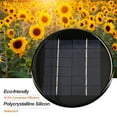 thumbnail image 4 of 150mm Round Polycrystalline Silicon Solar Panel - 2W 6V 330mA IP65 Waterproof DIY Solar Epoxy Board for Solar-Powered Models, Toys, Lights, Displays, Small DC Battery Charging & Teaching (Black,, 4 of 6