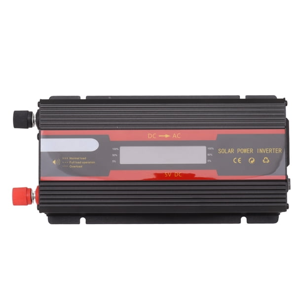 Inversor De Corriente Para Automóvil, Ventilador Inteligente Con Control De Temperatura Inversor Solar Para Automóvil Fácil Instalación 12V 24V-220V 1000W Para El Hogar