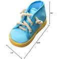 thumbnail image 4 of PawfectPals Interactive Squeaky Safe Funny Bite Resistant Eliminate Destructive Behavior Chew Shoe Toy (Blue High Top), 4 of 6