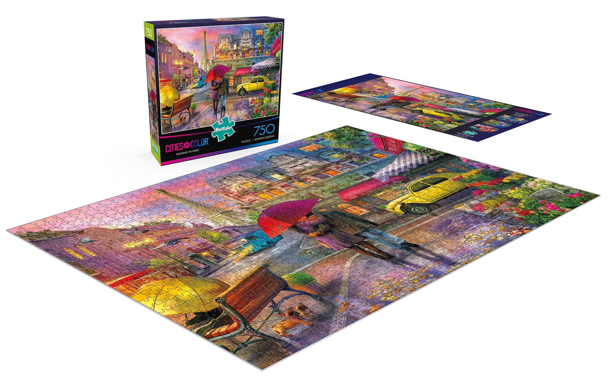 Buffalo Games - Cities in Color - Raining in Paris - 750 Piece Jigsaw Puzzle