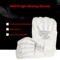 thumbnail image 3 of Gants de Boxe, Gants de Combat de Boxe Blancs Respirants pour Entraînement de Boxe, 3 of 8