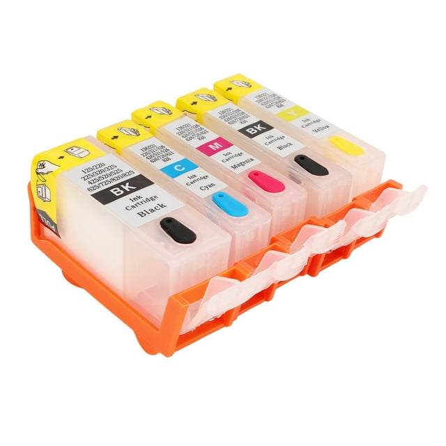 Ink Cartridge,5PCS Ink Cartridge PP Ink Cartridge Replacement Ink Cartridge Set Finest Materials