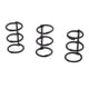 thumbnail image 1 of 3 anillos de papel en espiral móviles recargables, organizador personal, diario de viaje, Negro mate, 1 of 9