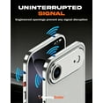 thumbnail image 5 of Ultra-Thin Metal Bumper Case with Lens Protector & GripRing Phone Stand for iPhone 17, Silver, 5 of 6