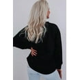 thumbnail image 2 of Winter Wonderland: Soft and Cozy Black Graphic Sweater with Tinsel Design | [ZhiHiMeRi] | (US 4-6)S, 2 of 11