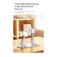 thumbnail image 6 of Sinyiin Foldable Desktop Phone Stand Double Magnetic For 4-7 Inch Devices Adjustable Angle 360° Rotation Nonslip Base Aluminum Alloy Material For Home And Office, 6 of 8