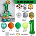 thumbnail image 5 of Juego de ramo de globos con temática de Inside Out, suministros para fiestas de cumpleaños 1.º y 2.º, globos de látex coloridos para niñas y niños, decoración para el hogar y exteriores, 5 of 5