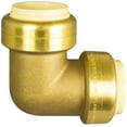 thumbnail image 1 of 1" Push 'N' Connect Brass 90 Degree Elbow, 1 of 1