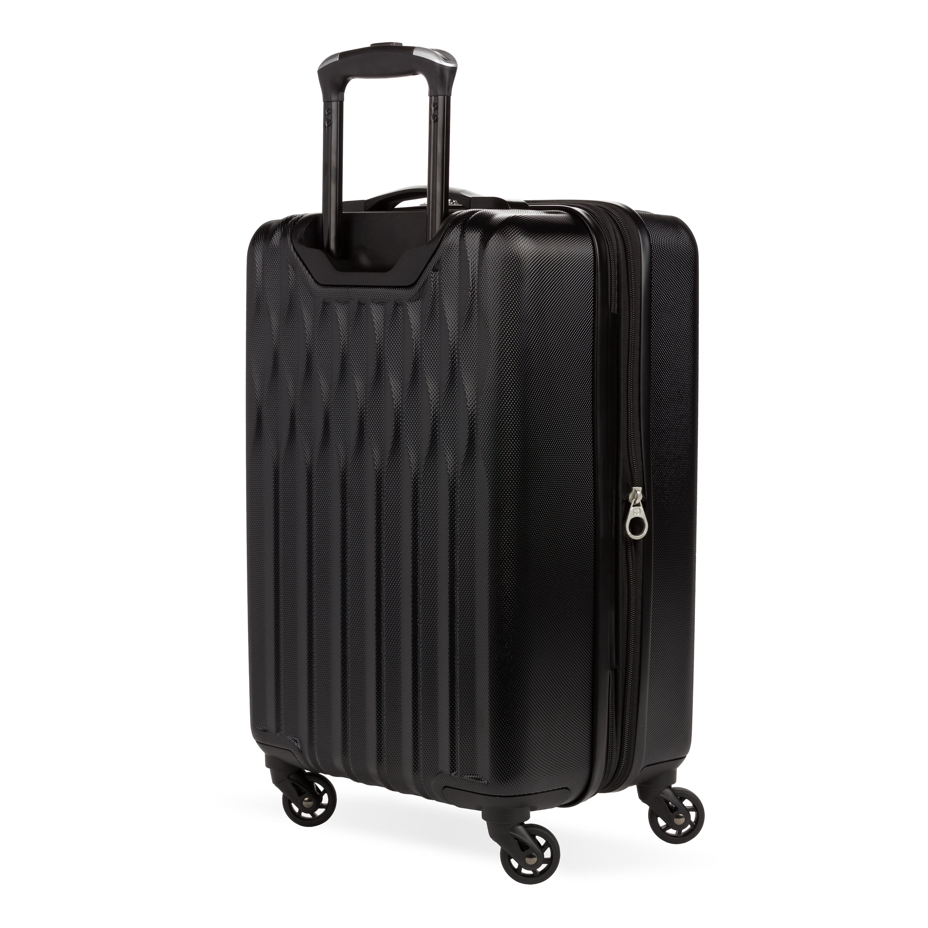 SWISSGEAR Wave Hardside Expandable Carry-on Luggage with Spinner Wheels, Black
