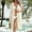Beige, variant on Women's Swimwear Cover Ups Long Loose Casual Solid Color Cardigan Sunscreen Cover Beach Cover