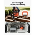 thumbnail image 6 of VEVOR Shop Vac, 2.6 Gallon Dry Shop Vacuum, 2.5 Peak HP Portable with 800W Input Power, Various Nozzles, 1.25in Diameter x 4ft Hose, 9.2ft Cord for Home, Garage, Jobsite, Workshop, Black Orange, 6 of 9