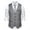 Grey, variant on Bcfgryg Mens Casual Suit Vest Wedding Party V Neck Single Vest Mens Waterproof Jacket Black L