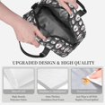 thumbnail image 6 of Lafuoo Husky Pattern Insulated Lunch Bag, Adjustable Shoulder Strap Handheld Crossbody Waterproof Lunch Bag, Unisex-One Size, 6 of 7