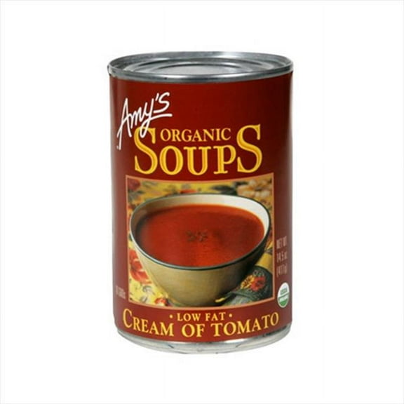 Amy's Kitchen 00501 Low Fat Cream of Tomato Soup 14.5 Oz - Pack of 12