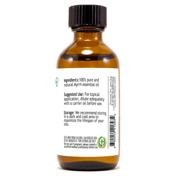 Myrrh Essential Oil - 2 fl oz - Amber Glass Bottle w/ Cap