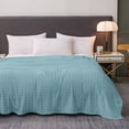 thumbnail image 4 of 27.6 x 39.4 Inch Checkered Coral Fleece Blanket, Thickened Soft Nap Throw, Warm Skin-Friendly for Dormitory, Couch, Office, Multi-Functional Lightweight, 1* Household Blanket, 4 of 6