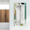 thumbnail image 3 of Empire Art Direct TAM-140604-5428 'Introductions'Rectangular Beveled Mirror on Free Floating Printed Tempered Art Glass, 3 of 9