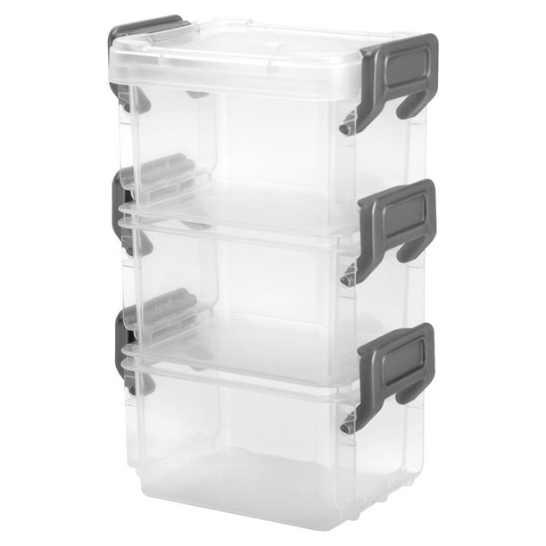 clear latch totes