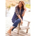 thumbnail image 2 of Catherines Women's Plus Size Suprema 3/4 Sleeve V-Neck Tee, 2 of 4