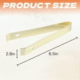 thumbnail image 3 of FACEGA 2Pcs Metal Tongs,Gear Shape Head Stainless Steel Grilling Tongs,U Type Handle 6.5"*2.8" Tongs,For Bbq, Buffet, Bartending,Mix6, 3 of 7