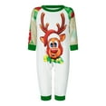 thumbnail image 2 of KelaJuan Christmas Family Pajamas Matching Set Elk Print Long Sleeve Tops and Christmas Socks Print Pants Sleepwear, 2 of 7