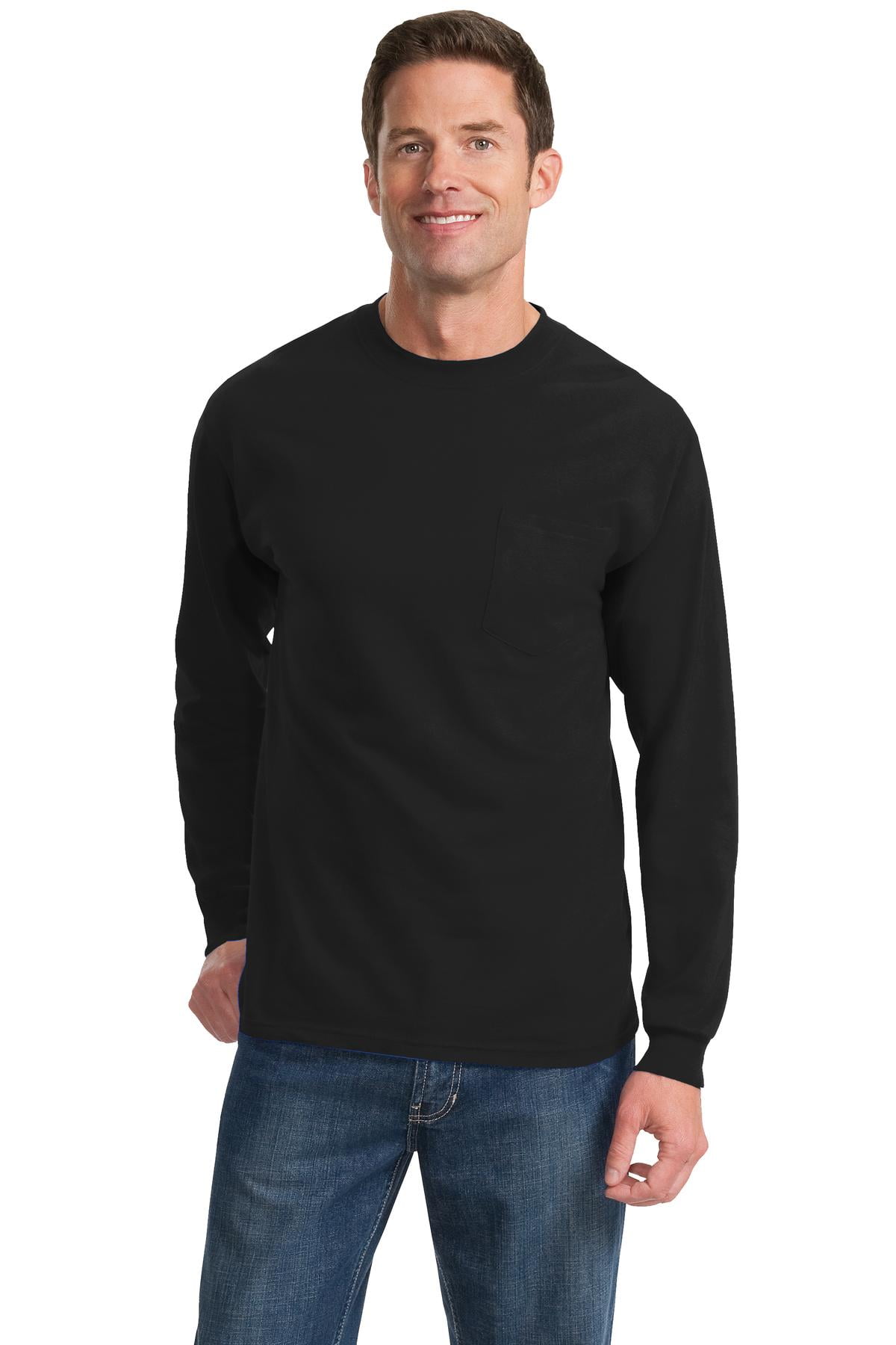 PC61LSP Port & Company Long Sleeve Essential Pocket Tee PC61LSP Port & Company Long Sleeve Essential Pocket Tee