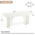 thumbnail image 4 of Kadyn Modern Dining Table, 63" Large Rectangle Kitchen Table for 4-6 People,White, 4 of 4