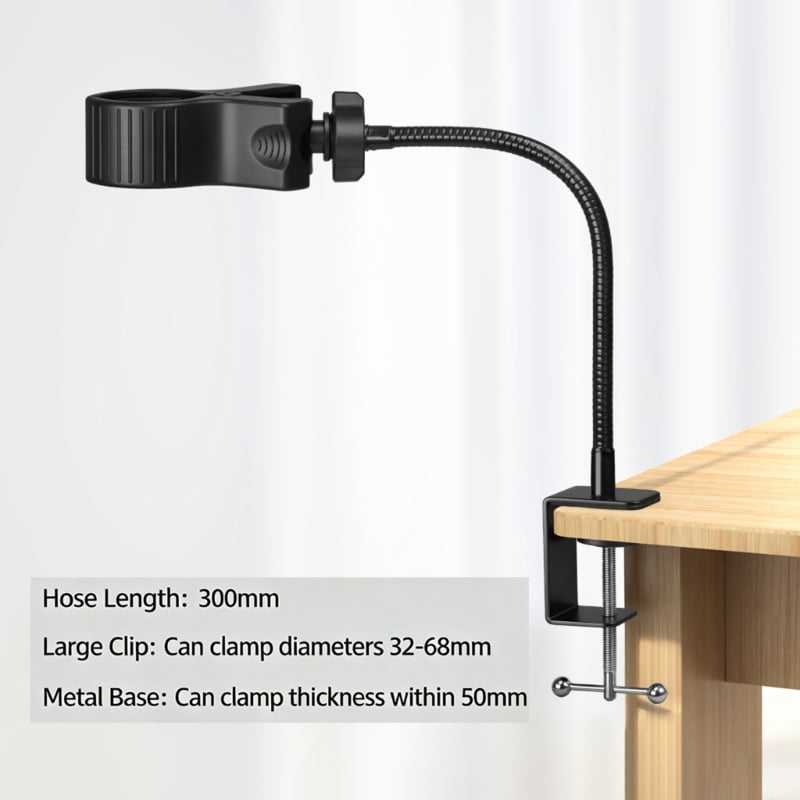 Flexible Gooseneck Microphone Stand Arm 4 Optional Lengths for Precise Stable