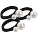thumbnail image 2 of 3 Pcs Pearl Hair Band Ponytail Holders Elastic Hair Accessories for Women Girls, 2 of 4