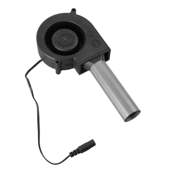 Powerful 12V Blower Fan For Barbecue Boosting Exhaust Includes Stainless Steel Duct Outlet Efficient Heat Control