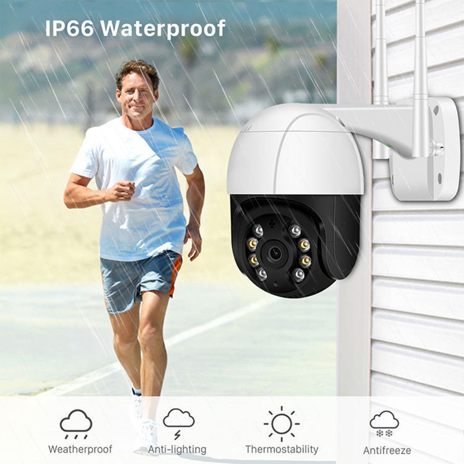 Barsme Ring Camera Outdoor Wireless Security Camera High Sight Definition Wireless Indoor Surveillance Camera With Ball-Tracking Integration For Remote Monitoring Via Mobile Phone