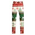 thumbnail image 4 of Zhuashum Men Sweatpants Christmas Cartoon Christmas Tree Prints Santa Pajama Pants Xmas Elastic Waist Pj Bottoms With Drawstring And Pockets Lovely Clothes Green Xl, 4 of 4