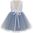 thumbnail image 2 of V-Back Backless Lace Flower Girl Dress Communion Ceremony Gown 206R2, 2 of 3