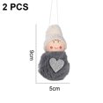 thumbnail image 2 of Adornos navideños con forma de ángel para colgar en el árbol, manualidades navideñas, decoraciones de elfos, 2 of 5