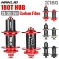 thumbnail image 3 of Nanlio X180 Carbon Fiber Mountain Road Bike Hub 32 Holes 180 Clicks 6 Pawls 8 9 10 11 12 Speed 4 Bearings Super Lightweight Hub, 3 of 10