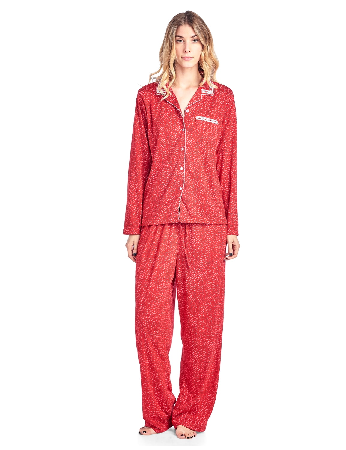 Casual Nights Women's Long Sleeve Floral Pajama Set