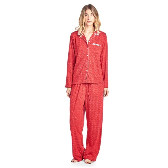 Casual Nights Women's Long Sleeve Floral Pajama Set