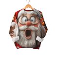 thumbnail image 6 of LWFFDAW Boys Girls Christmas Crewneck Sweatshirt Santa Claus Print Long Sleeve Oversized Sweatshirt Lightweight Loose Fit Comfy Casual Fall Sweatshirts, 6 of 7