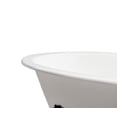 thumbnail image 6 of 65" Cast Iron R5442BL-CH Soaking Clawfoot Tub and Tray with External Drain in Polished Chrome and Matte Black Clawfeet, 6 of 10