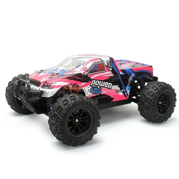 KYAMRC KY-2819A 1:18 RC Car All Terrain 4WD Off-Road Control remoto Camión sobre orugas 2.4GHz 35KM Tomshoo Rosa