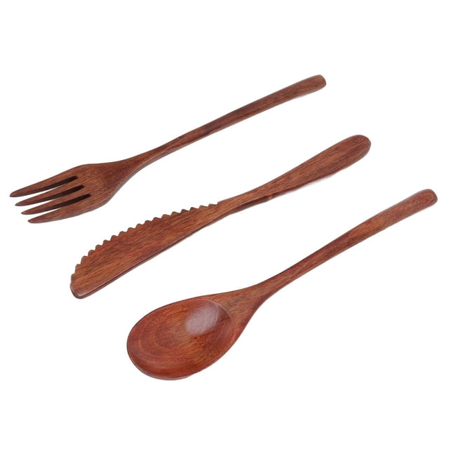 Wooden Tablewarefor Travel,Wooden Cutlery Set Scratch Kitchen Utensils Wooden Cutlery Set High-End Performance