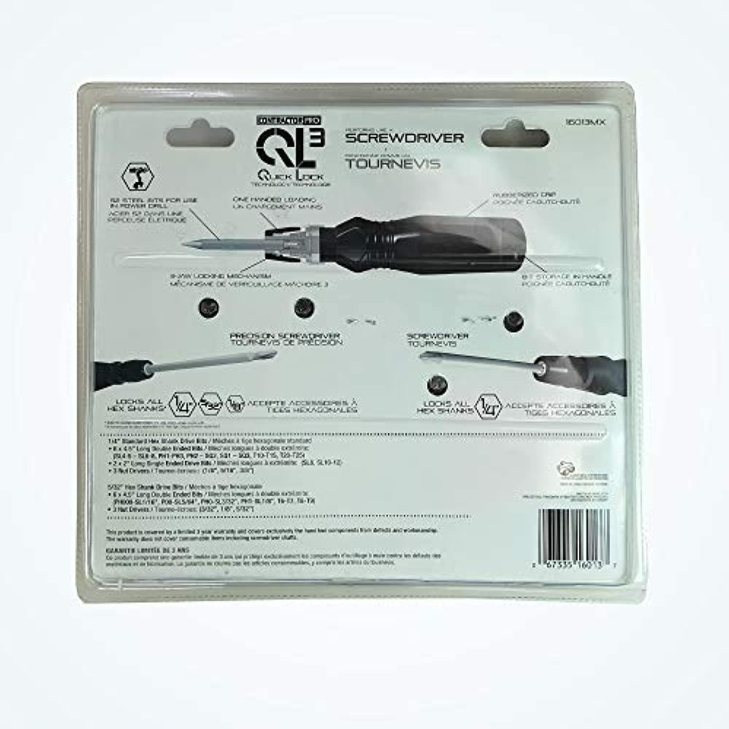 Maxtech Consumer Products 16013MX 32 Pieces Ql3 Screwdriver Set