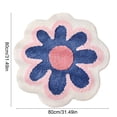 thumbnail image 3 of MMJ Bathroom Rugs Flower Shape Soft Absorbent Antiskid Bath Mat for Bathroom Floor Door 31.5x31.5in, 3 of 6