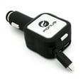 thumbnail image 4 of Retractable Car Charger for Nokia G50/G10/G20 - 4.8Amp 2-Port USB USB-C Adapter DC Socket Power Adapter Plug-in for Nokia G50/G10/G20, 4 of 6