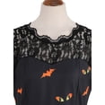 thumbnail image 5 of LilyLLL Womens Lace Short SLeeve Swing Dress Halloween Vampire Witch Costume, 5 of 5