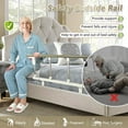 thumbnail image 4 of Bed Rails for Elderly Adults Safety Seniors Bed Cane Assist Bar Railings Handle Bedside Rail Adjustable Hospital Assistive Devices Guard Fall Prevention Handicap Grab Bar Support Rail - 37"x14", 4 of 6
