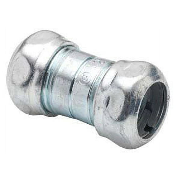 Bridgeport Fittings 260, EMT Coupling, 1/2In Steel Comp Cplg, 1 PC